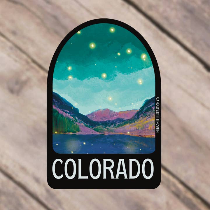 State of Colorado Sticker/Magnet/Print/Postcard for wholesale by About Town Co