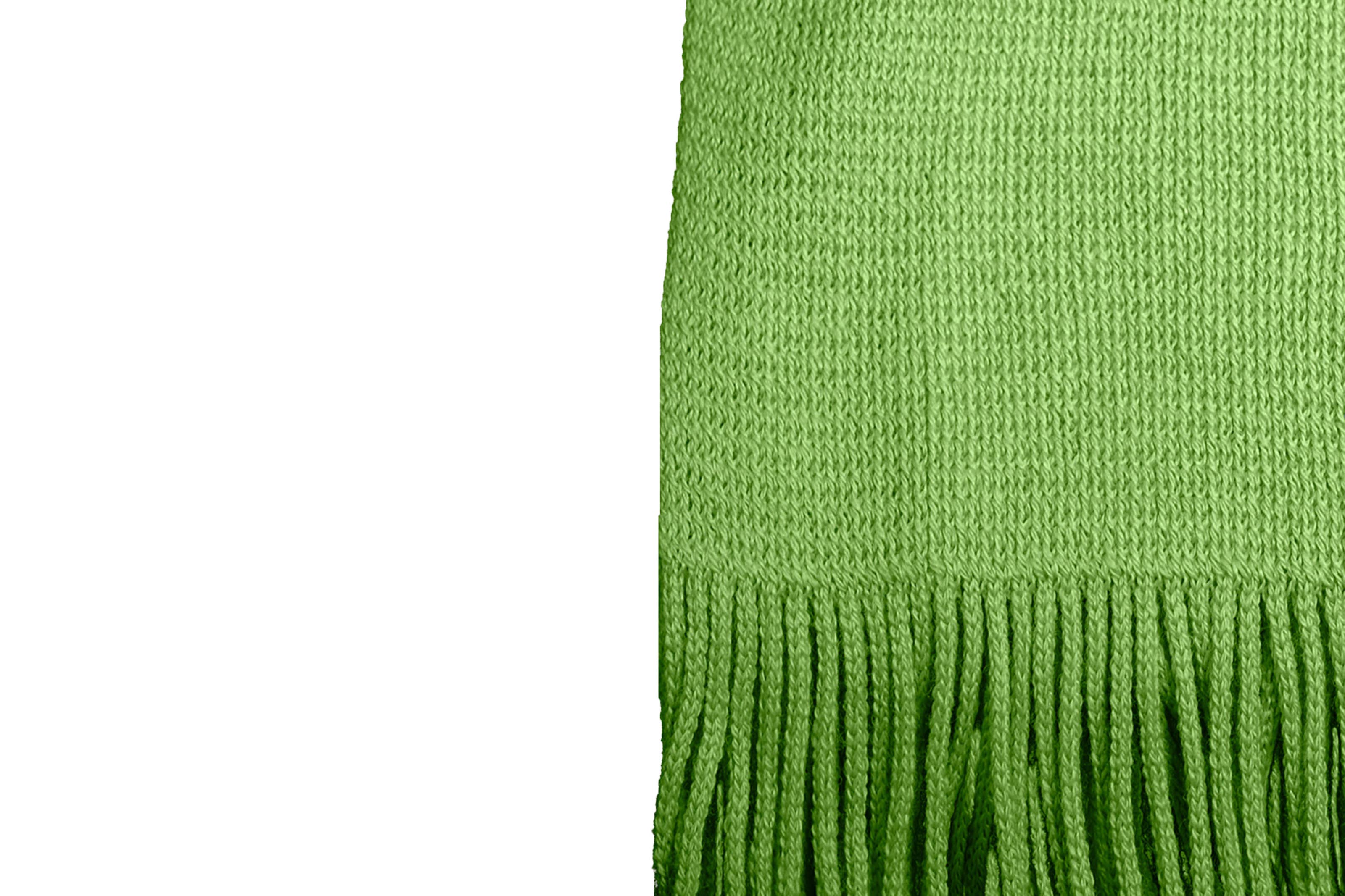 VERTICAL L'ACCESSOIRE - Wholesale Scarf - Women's - Green wool and acrylic scarf1