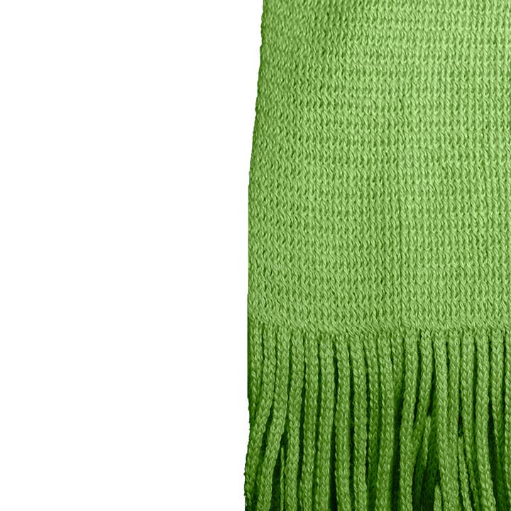 VERTICAL L'ACCESSOIRE - Wholesale Scarf - Women's - Green wool and acrylic scarf1