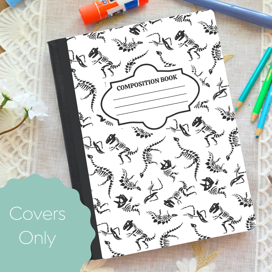 Oily Graphic Creations - Wholesale Journal Cover - Fossils-Composition Notebook Cover1