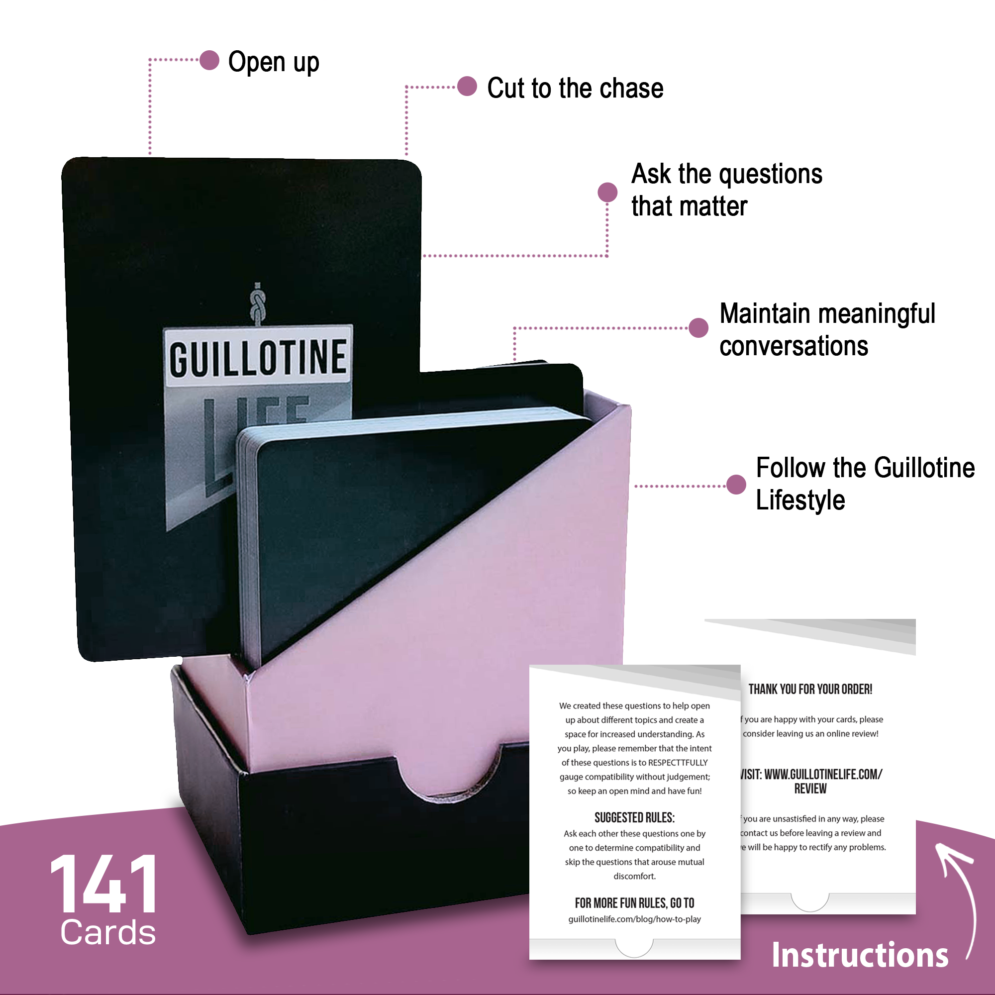 GUILLOTINE LIFE - Wholesale Card Game - Guillotine Life: Dating Questions1