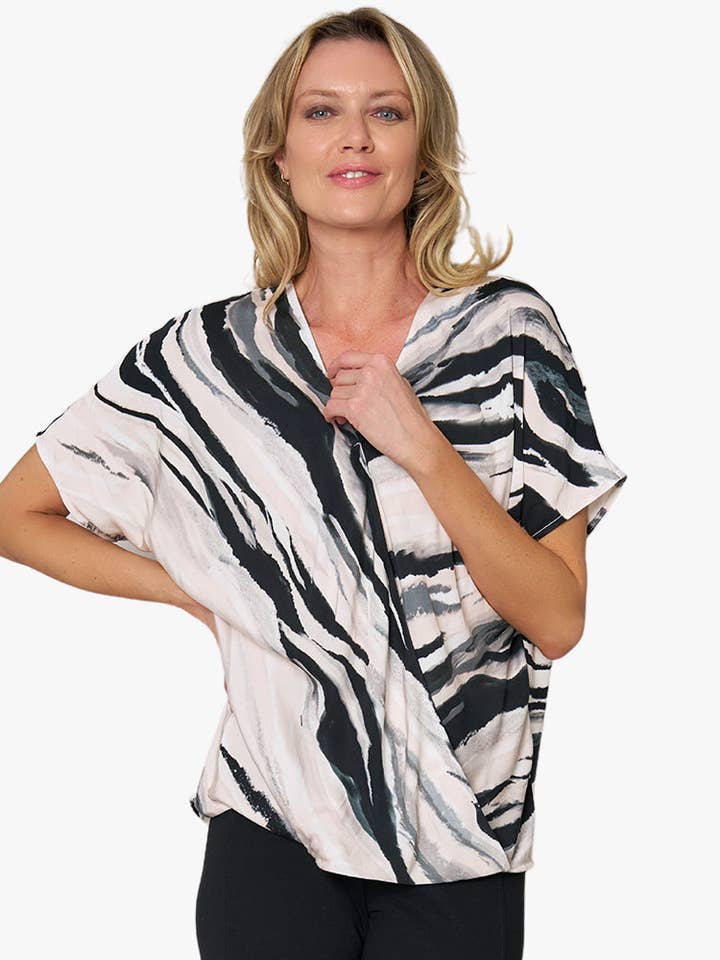 Cross Front Blouse for wholesale by Stella Carakasi