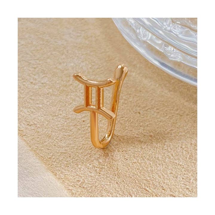MoodGold - Wholesale Nose Ring - Twelve Constellations U-Shaped Nose Ring Clip7