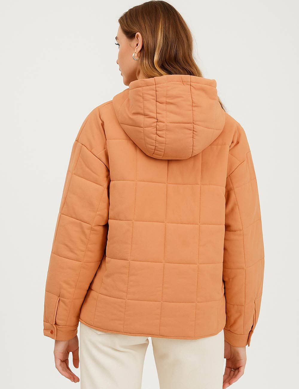 Sweetkama – wholesale Puffer jacket – Women’s – Ladies Button Pullover Hooded Padded Puff Jacket SKT475523