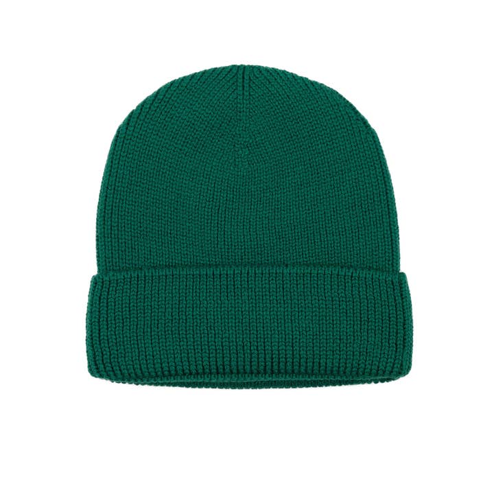 Slopes&Town - Wholesale Beanie - Kids - Kids Merino Wool Beanie Fun Green1