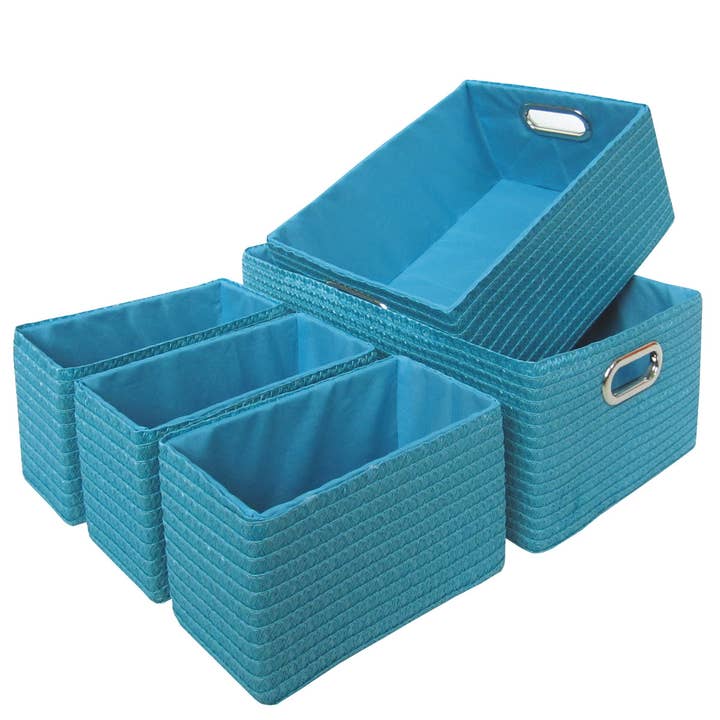 Sæt med 5 blå kurve M for engroshandel hos Laroom