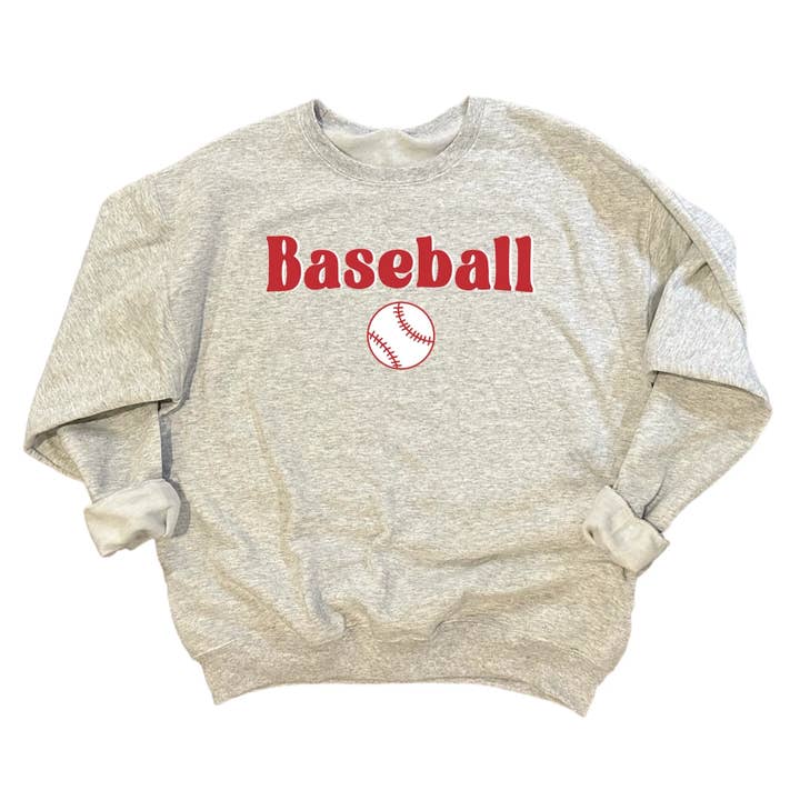 Baseball Graphic Sweatshirt for wholesale by Jordanna Adams