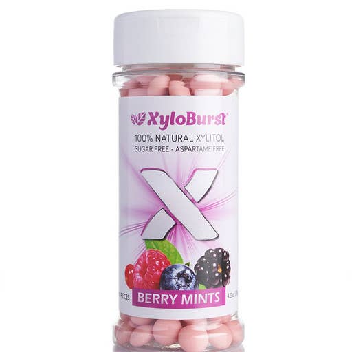 XyloBurst Sugar Free Berry Mint 200 ct. Jar for wholesale by Focus Nutrition