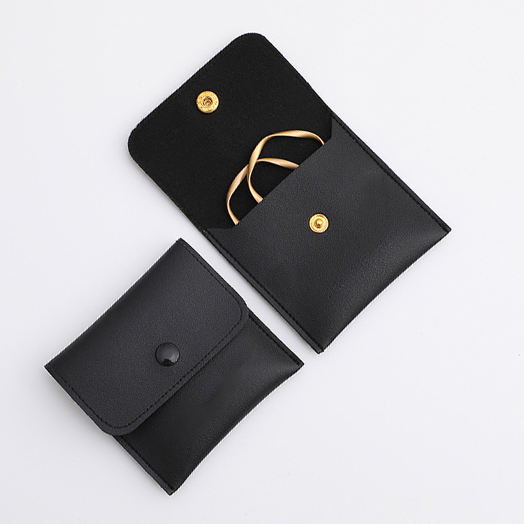 Logo Pouch - Wholesale Jewelry Box/Organizer - Vegan Leather Jewellery Bag - Retail Packs15