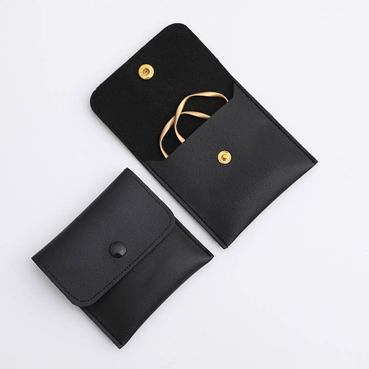 Logo Pouch - Wholesale Jewellery box/organiser - Vegan Leather Jewellery Bag - Retail Packs15