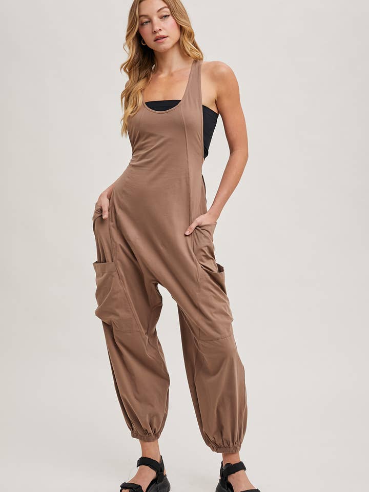 Bluivy - Wholesale Jumpsuit - Women's - RELAXED FIT BEGGY PANTS JUMPSUIT WITH POCKETS13
