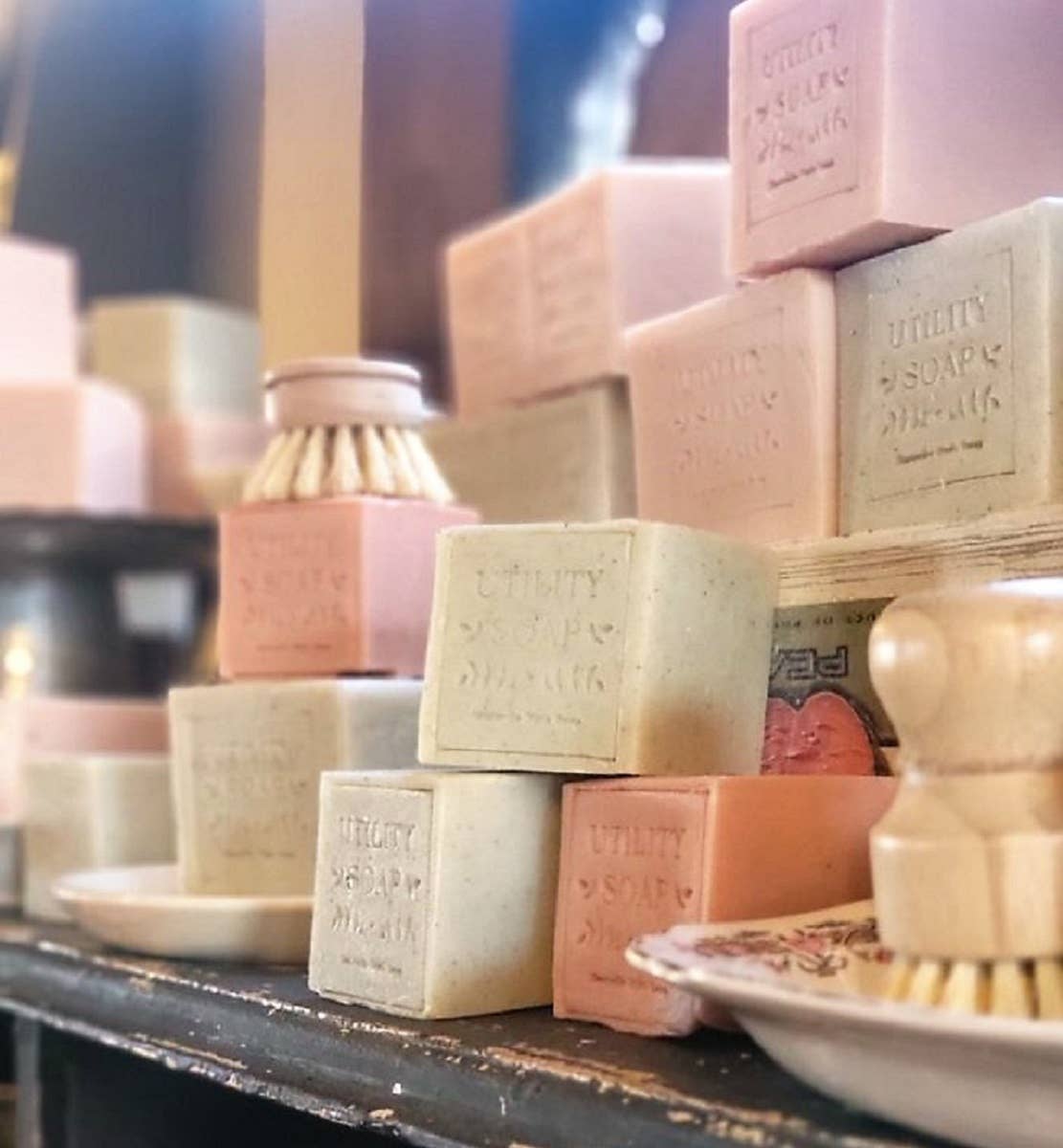 Du Jardin Beauty - Wholesale Bar Soap - French-Style Utility Soaps, XL PINK Cubes2