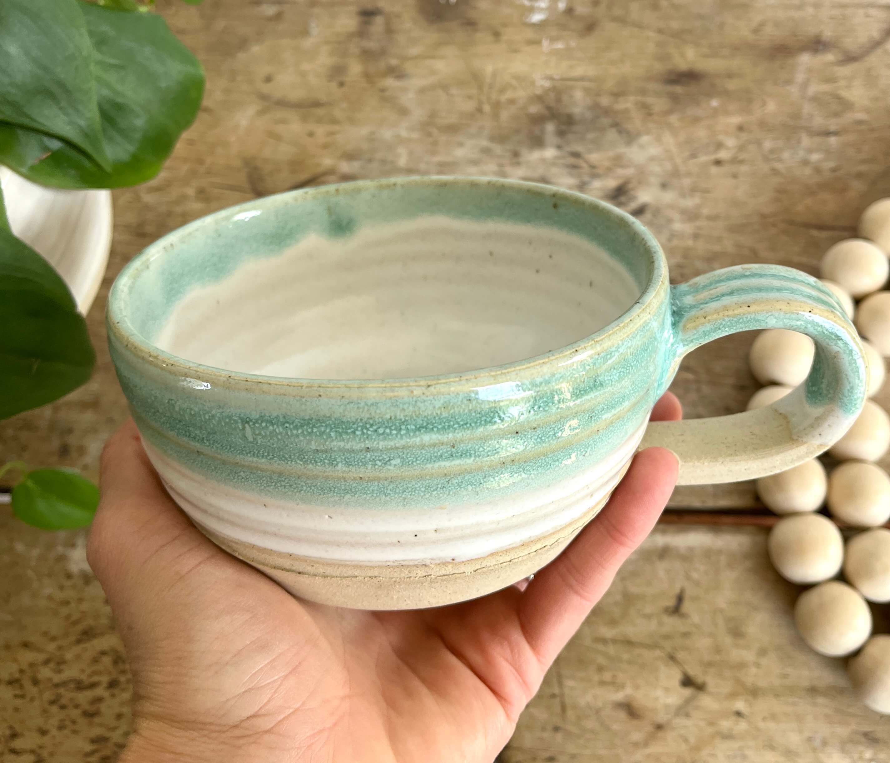 Coastal Clay Co. - Vente Tasse à café - Mug à soupe en céramique fait main avec anse4