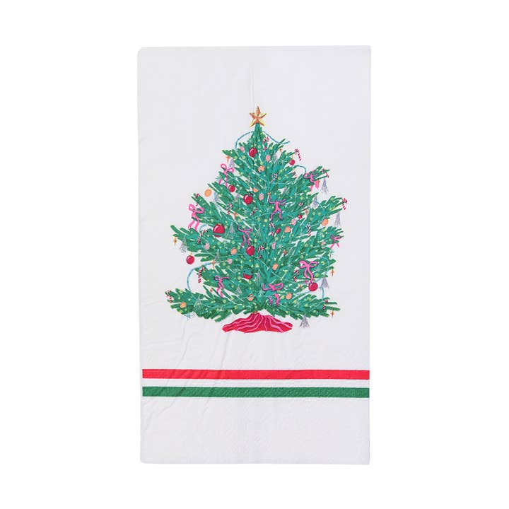 BONJOUR FÊTE X ONE & ONLY PAPER CHRISTMAS TREE GUEST TOWELS for wholesale by Bonjour Fête