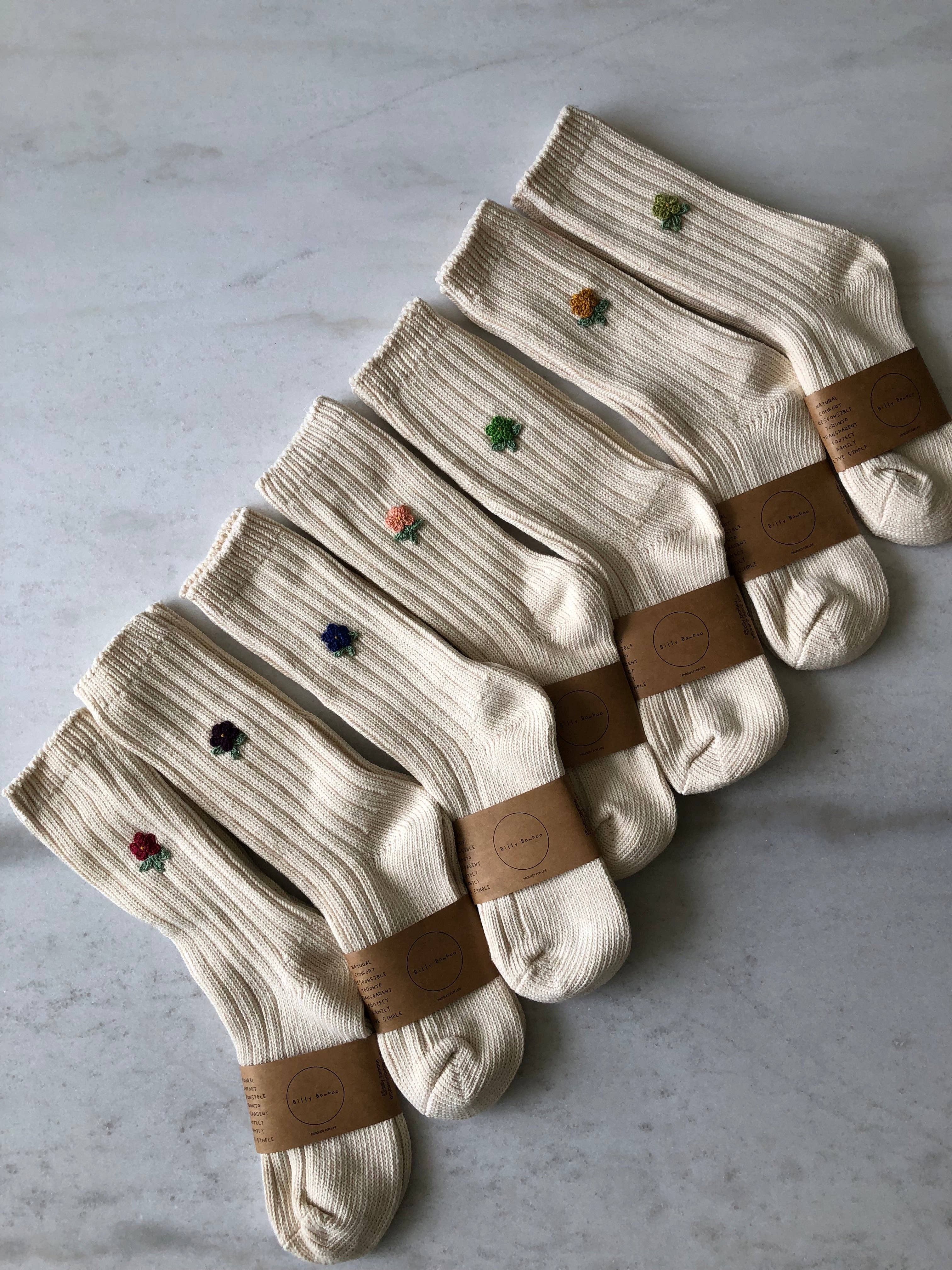 Billy Bamboo - Vendita all'ingrosso Calzini - Donna - CALZINI ROSA CAMPO UNCINETTO13