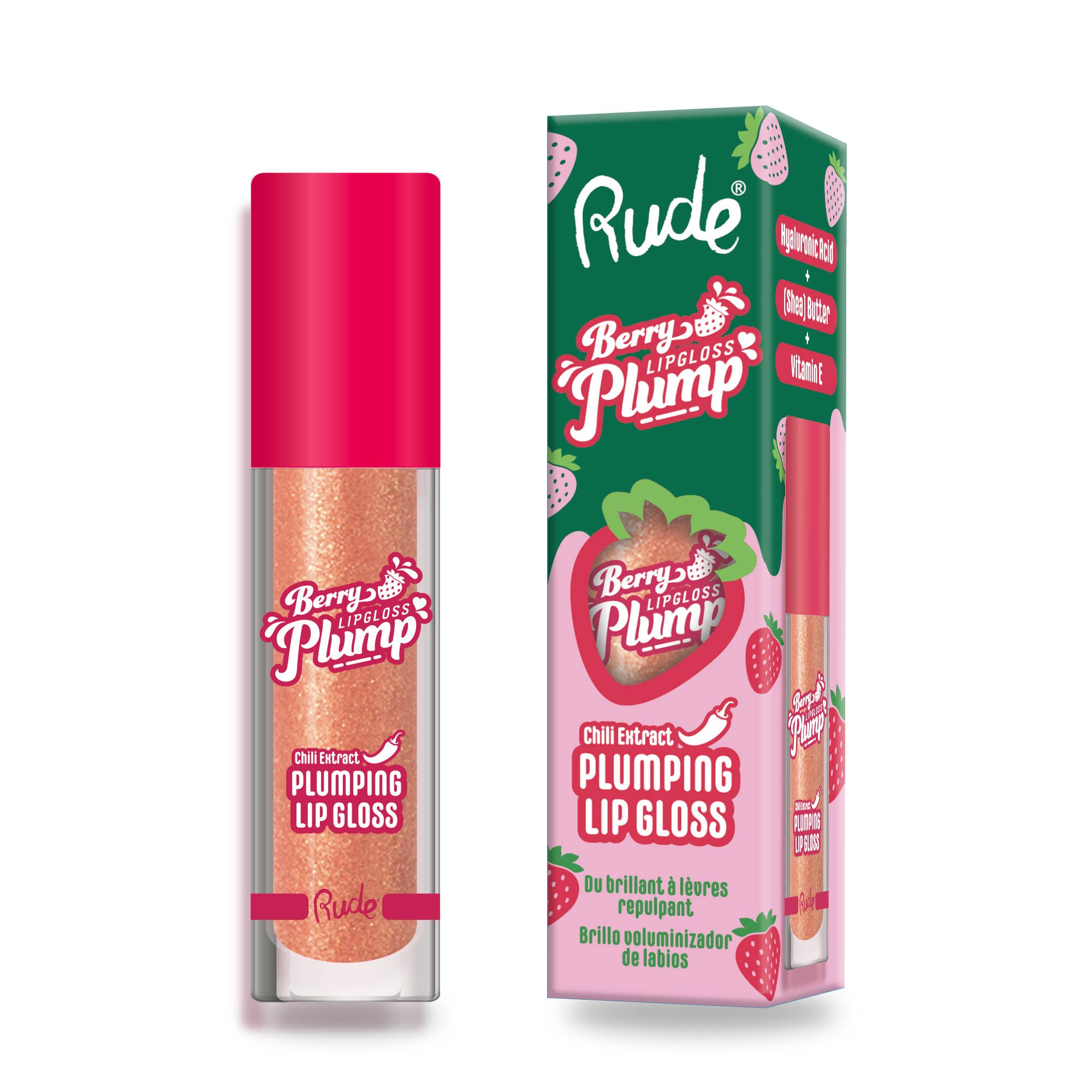 Rude Cosmetics – wholesale Lip-gloss – Berry Plump Plumping Lip Gloss5