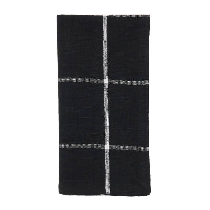Saro Lifestyle - Wholesale Dinner & Cloth Napkin - Plaid Napkin - Windowpane Design
