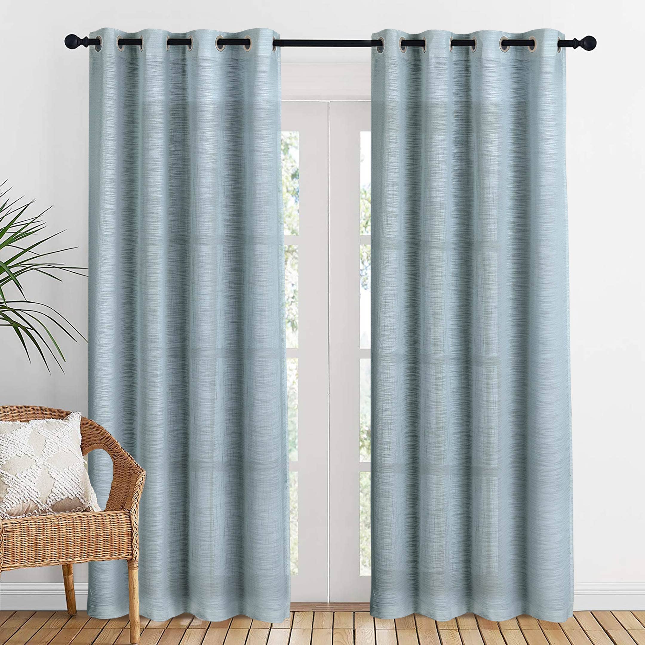 Cottonpassion_US - Wholesale Curtain - Long Window Sheer Curtain 100% Cotton Drape 50x84" 1 Panel13