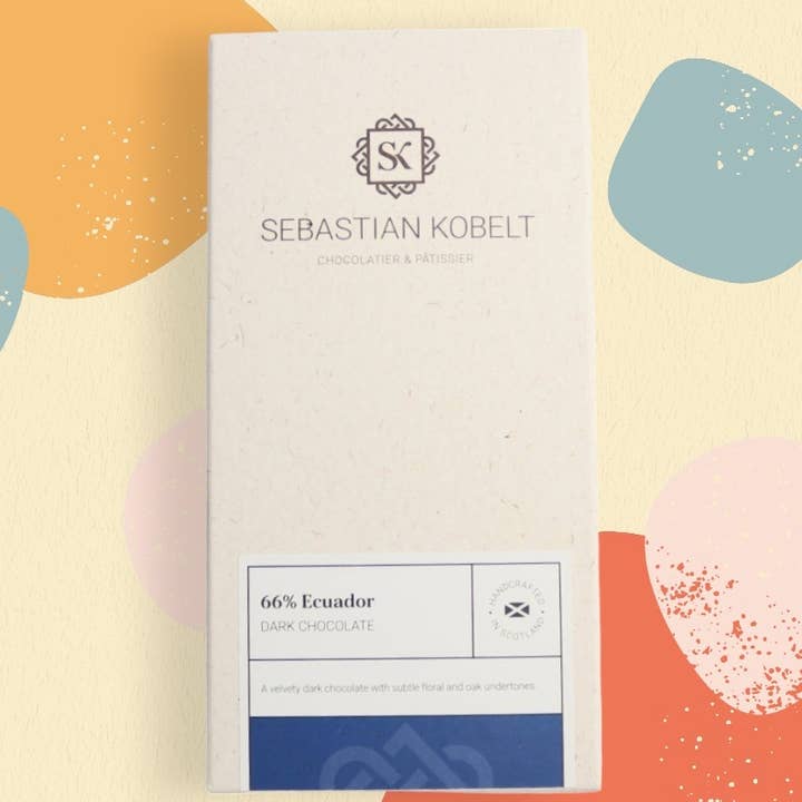66% Ecuador mørk chokolade for engroshandel hos Sebastian Kobelt Chocolatier