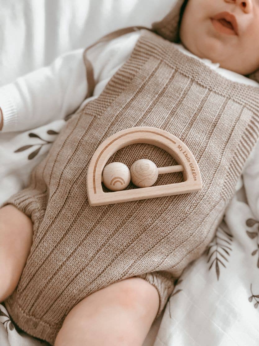 My Little Giggles - Vente Hochet mobile – bébé - Hochet de dentition arc-en-ciel2