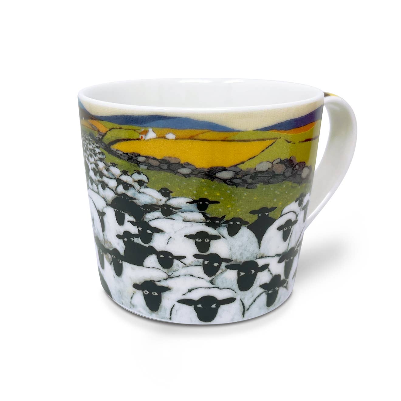 The Whimsical World of Thomas Joseph - Vendita all'ingrosso Tazza - Tazza in New Bone China a tema pecore "Early Morning Rush Hour"1