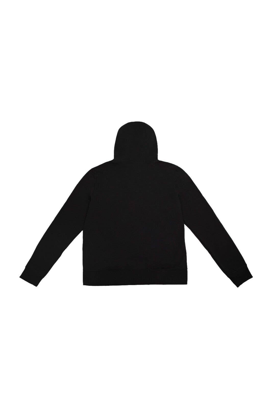 Svart Herrhoodie med hel dragkedja och lång ärm - svart för wholesale på Faire2