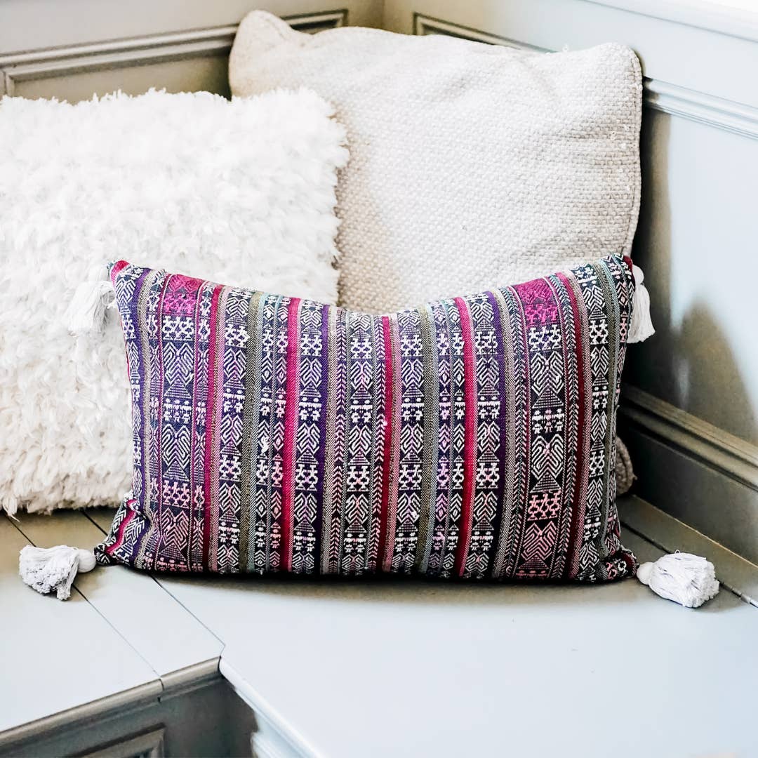 Upavim Crafts - Wholesale Lumbar Pillow - Guatemalan Accent Pillow