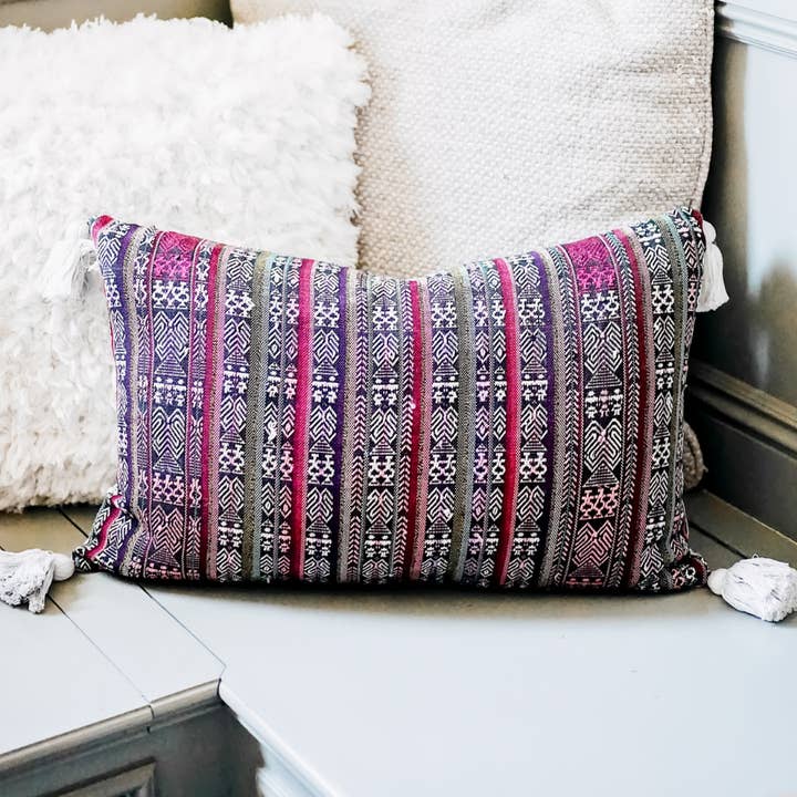 Upavim Crafts - Wholesale Lumbar Pillow - Guatemalan Accent Pillow0