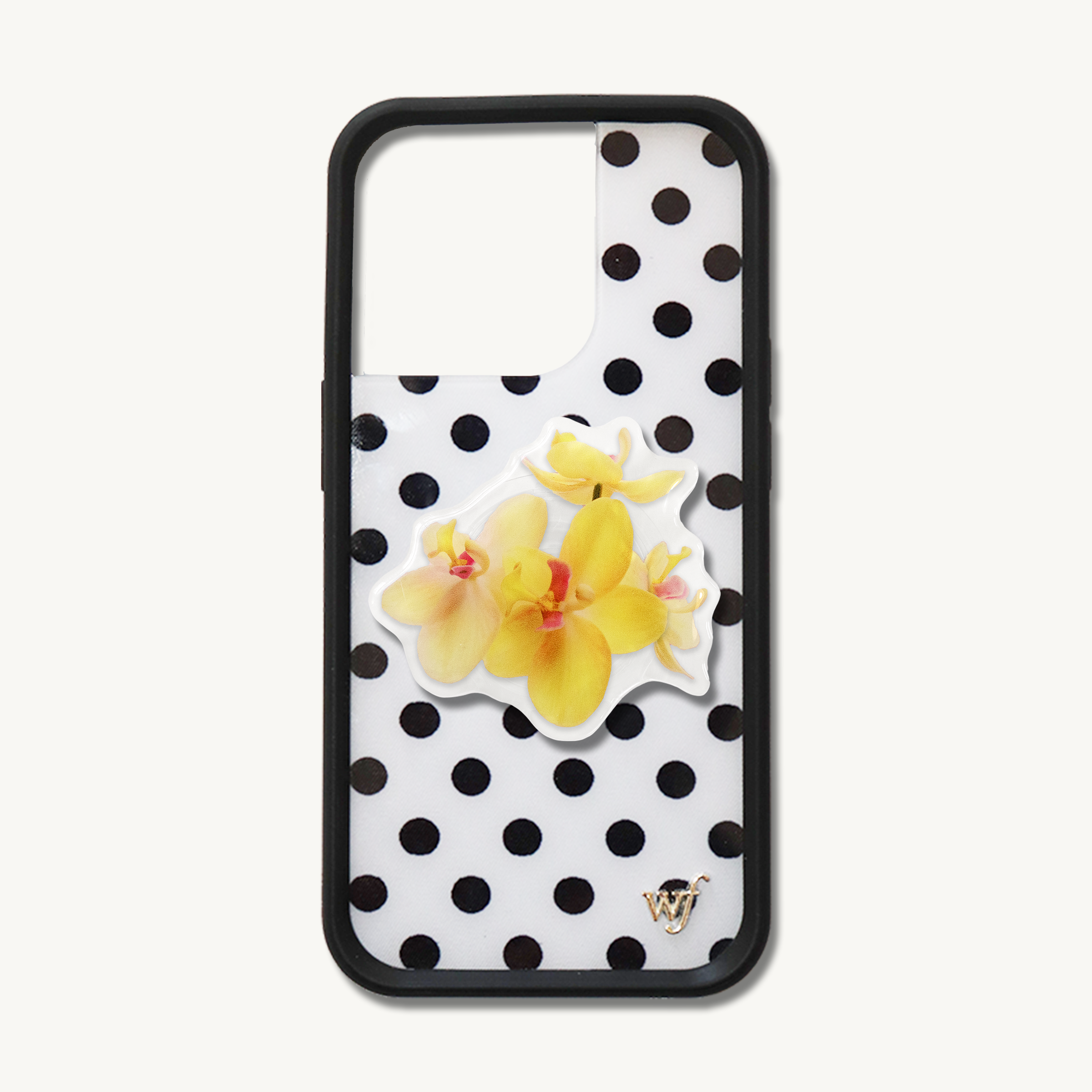 Unlucky Wishes - Wholesale Phone Grip - Pop Socket Phone & Kindle Grip | Yellow Orchid Flower2