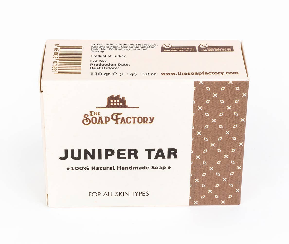 The Soap Factory Classic Collection Handmade JUNIPER TAR Soap Bar 110 g