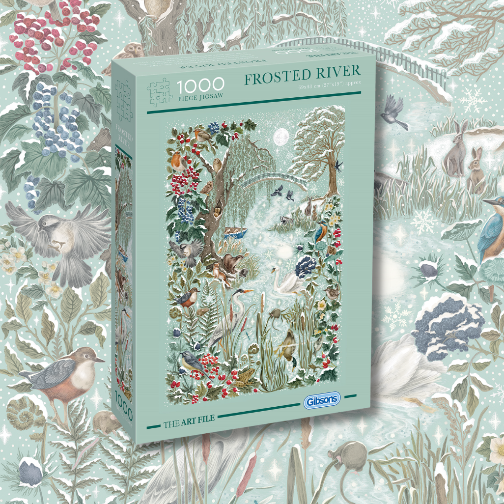 Gibsons Games Inc - Wholesale Puzzle - Adult - The Art File Frosted River 1000 Piece Puzzle3