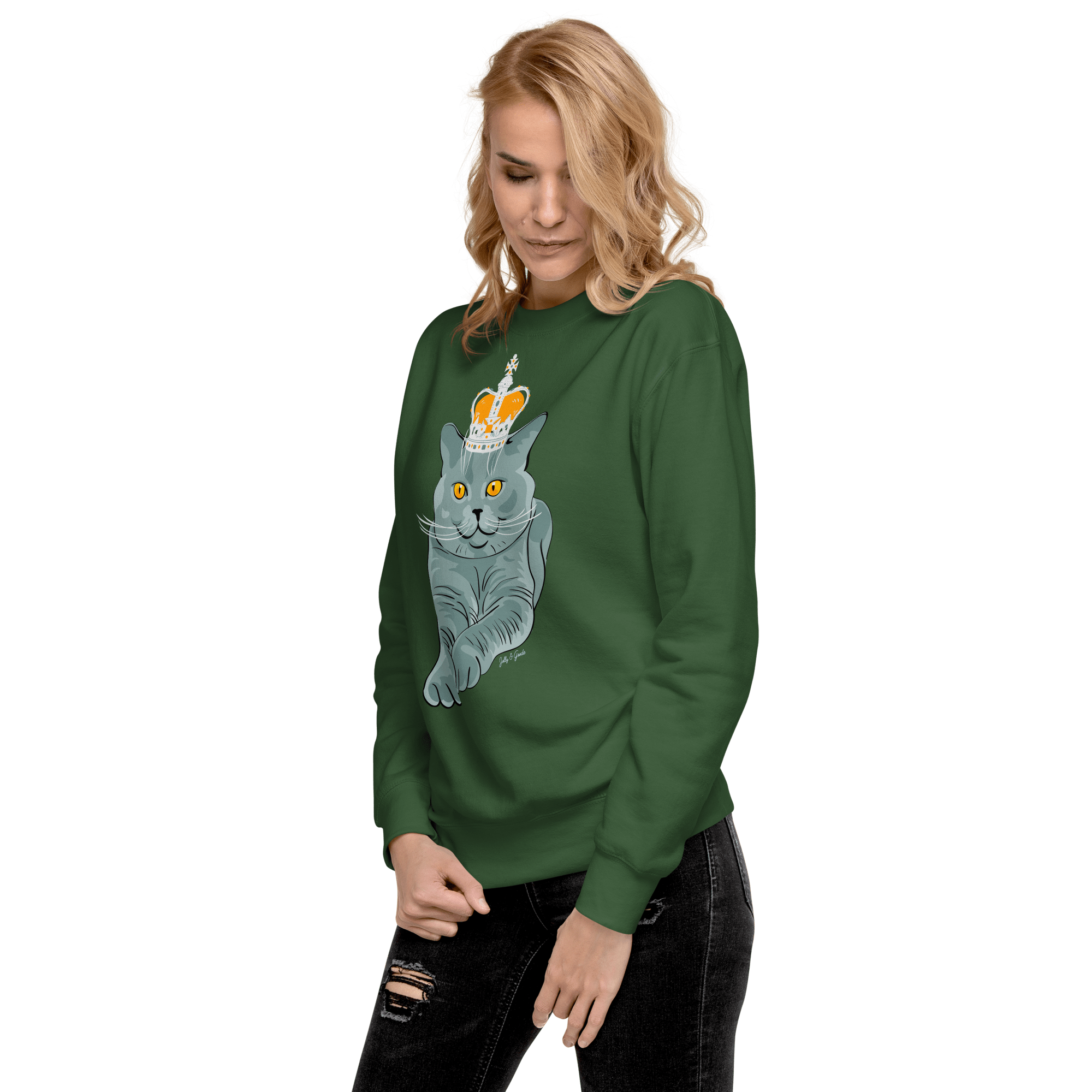 Jolly & Goode - Wholesale Graphic Sweatshirt - Women's - British Blue Premium Sweatshirt15