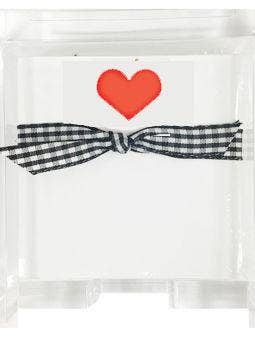 Notepads/Unpadded Red Heart (Notepads/Unpadded 14 Refill) for wholesale by Stevie Streck Designs