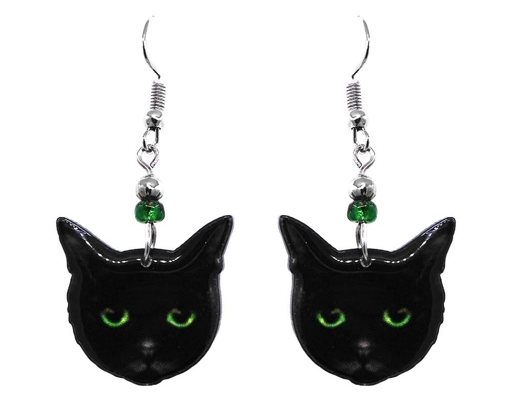 Pichincha - Wholesale Dangle Earrings - Acrylic Cat Face Pet Dangle Earrings2