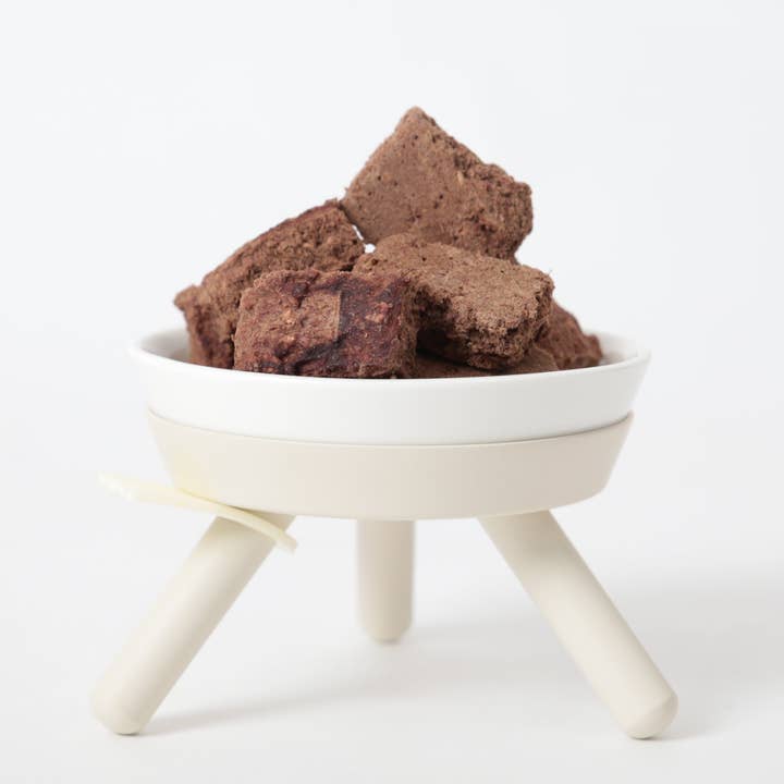 Pets So Good - Wholesale Pet Bowl - Cat/Dog - Oreo Elevated Pet Feeder Table . White . Short1