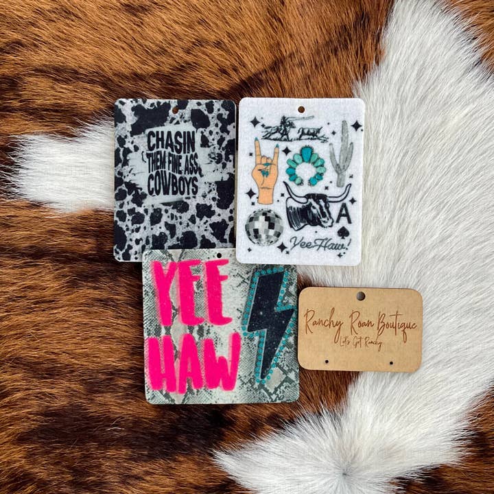 Freshie en feutre Western Boho pour la vente par Ranchy Roan Boutique