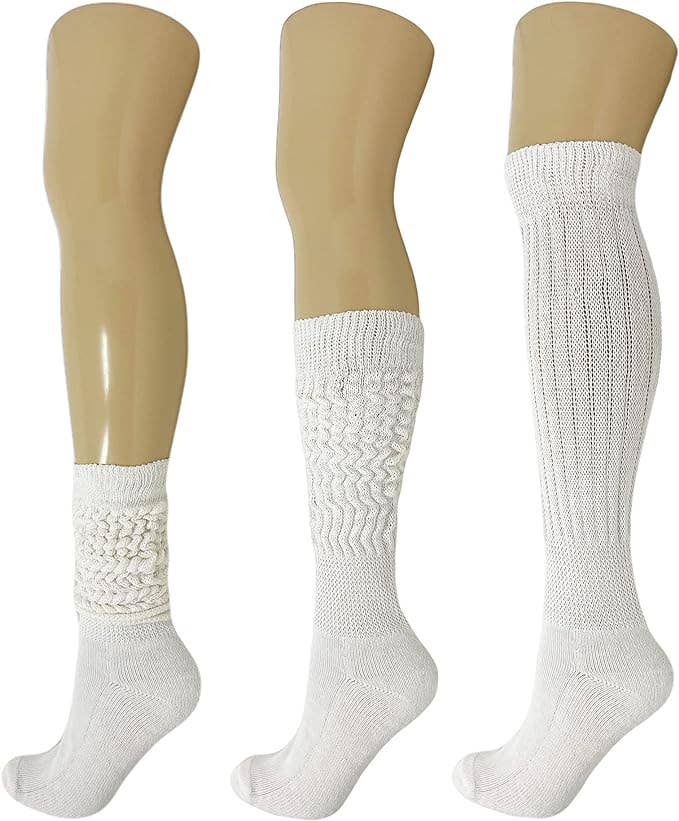 Mars Outlet Store LLC - Wholesale Socks - Women's - Cotton Slouch Boot Socks for Women Shoe Size 5 to 10 3 Pairs4
