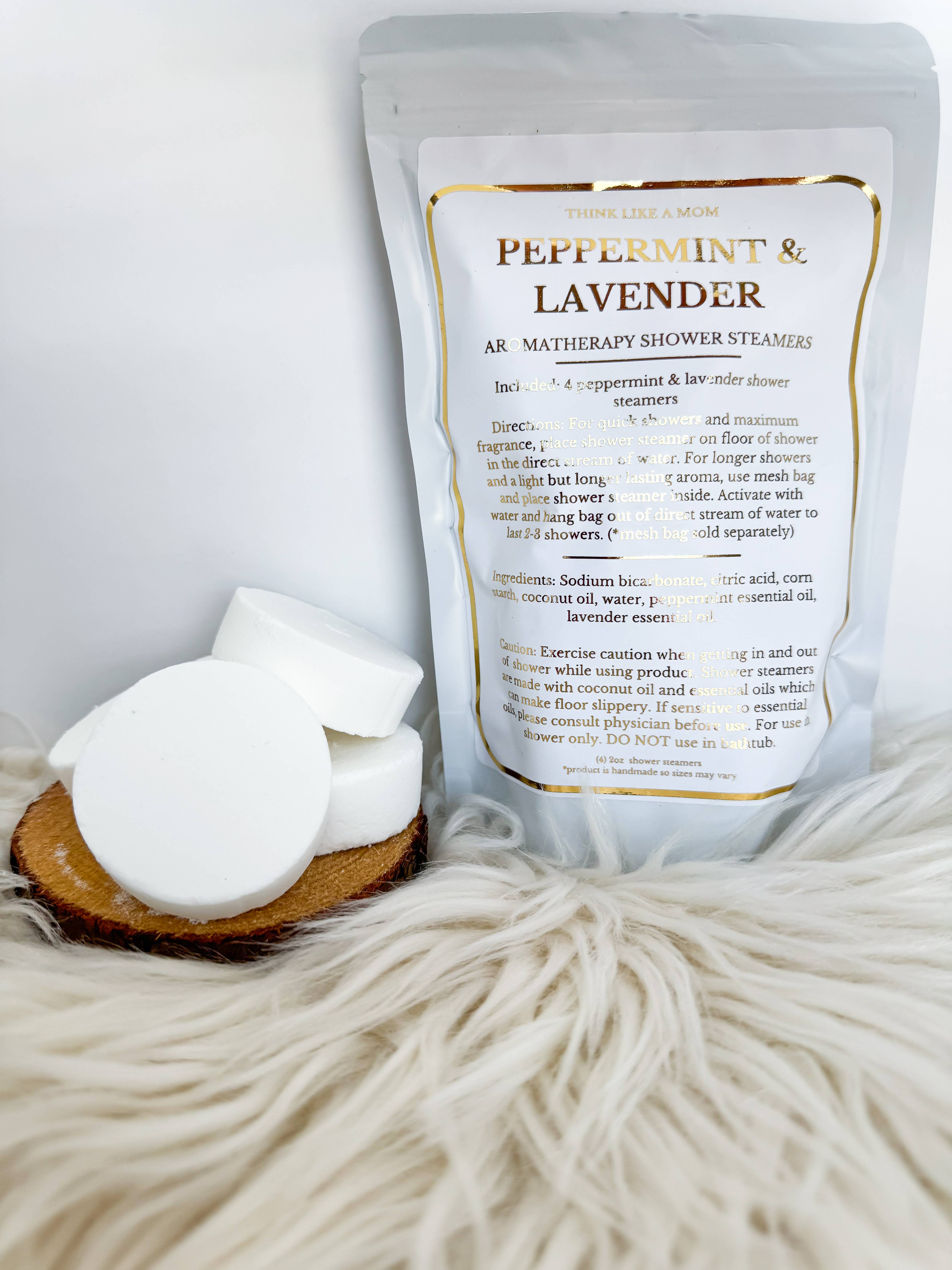 Vaporisateurs de douche à la menthe poivrée et à la lavande pour la vente par Think Like A Mom