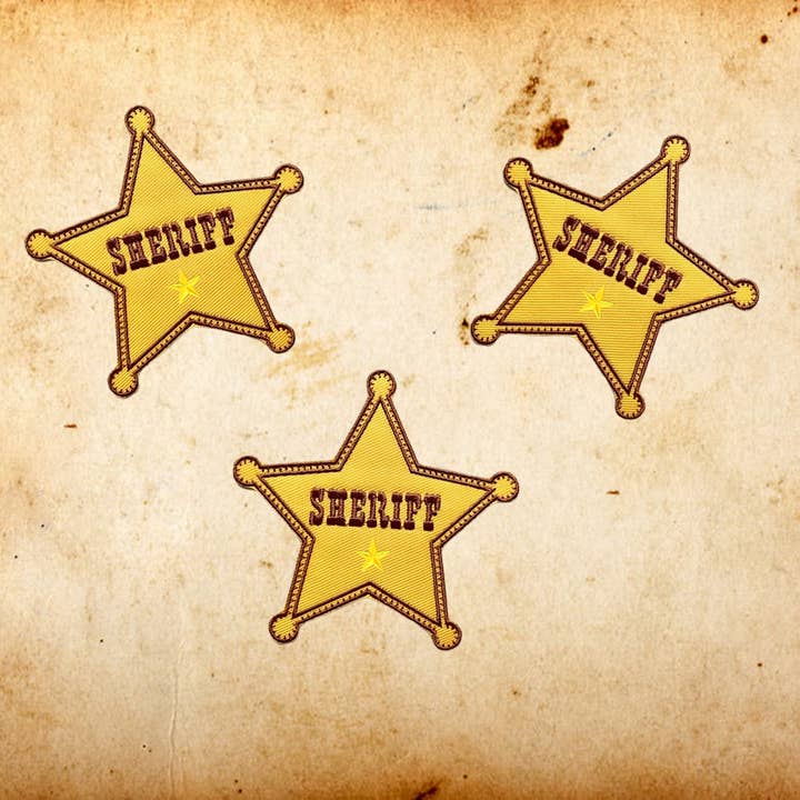 ¡Parche bordado de insignia de sheriff! ¡Hola Texas! para venta al por mayor de Patchgram