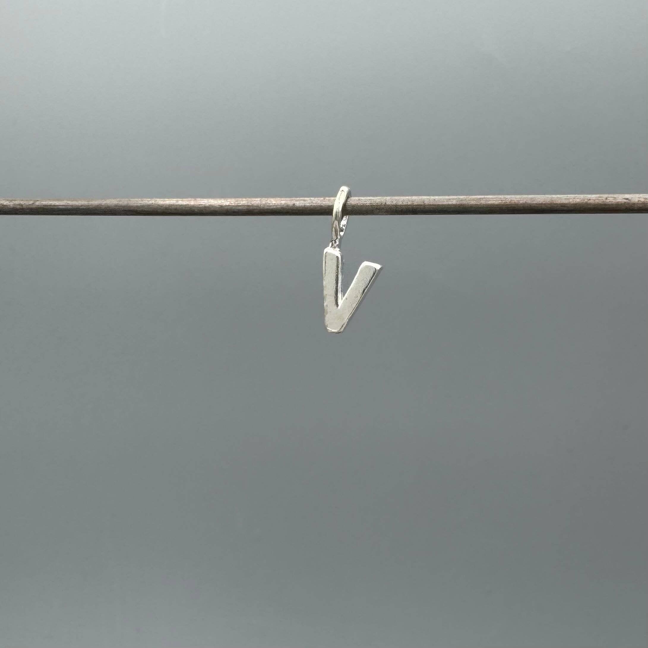 Something Silver - Wholesale Individual Charm/Pendant - Perfect Little Block Letter Initial Charm48