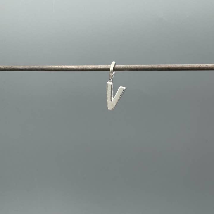 Something Silver - Wholesale Individual Charm/Pendant - Perfect Little Block Letter Initial Charm48