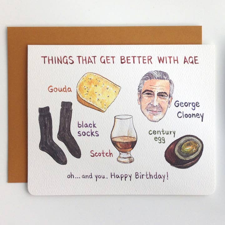 Gotamago – postal de parabéns por atacado – Melhor com a Idade - Cartão de Aniversário2