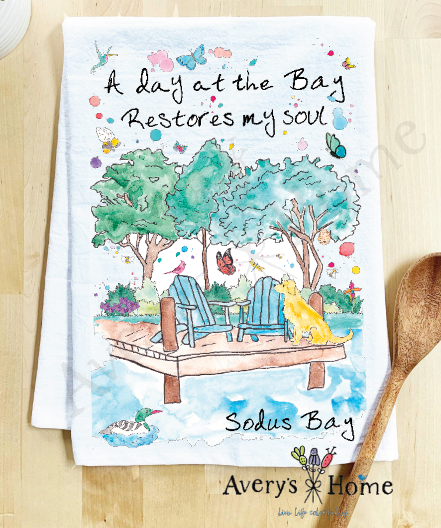 Avery's Home - Wholesale Tea Towel - A Day at the Lake or River Customizable Tea Towel43