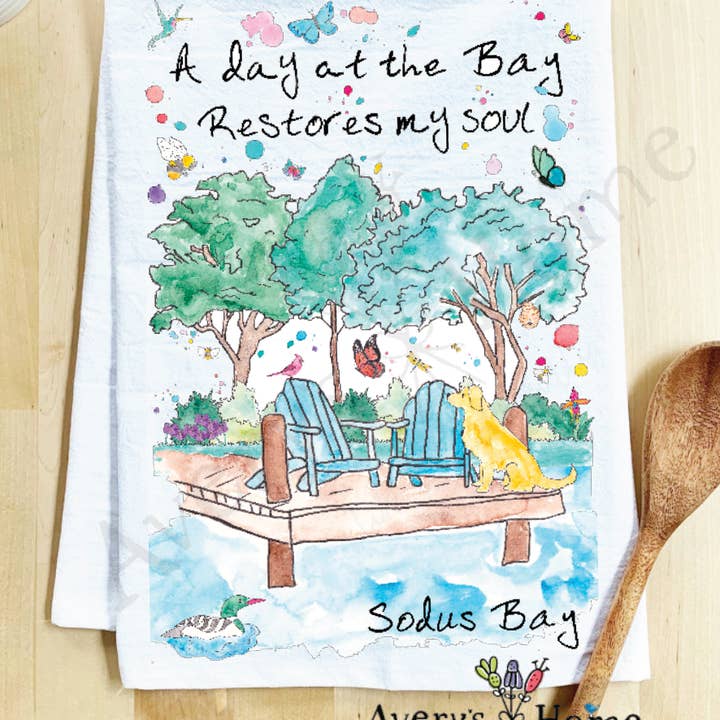 Avery's Home - Wholesale Tea Towel - A Day at the Lake or River Customizable Tea Towel43