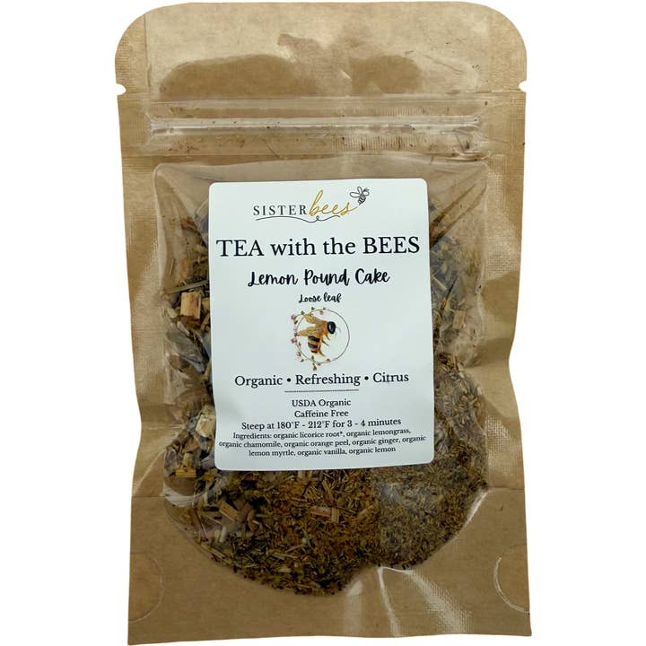 Tea with the Bees - Organic Lemon Pound Cake for wholesale by Sister Bees LLC