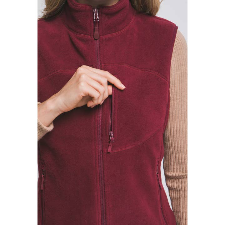 Timeless - Wholesale Outerwear Vest - Women's - Fleece Zip Up Vest6