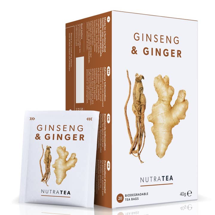 NutraTea – wholesale Health/detox tea – Ginseng & Ginger Herbal Tea0
