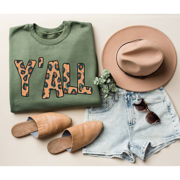 Y' ALL Sweatshirt for wholesale by Grey&Co