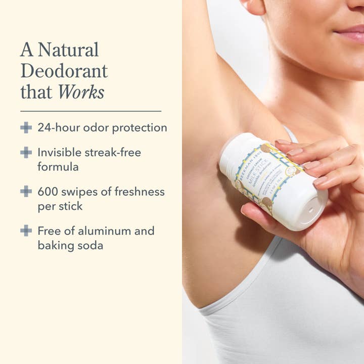 Beekman 1802 - Wholesale Deodorant - Unisex - Milk Stick Invisible Deodorant: Coconut Cream