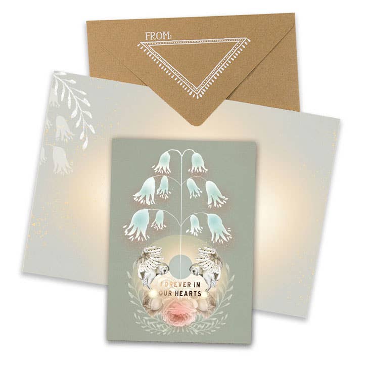 PAPAYA - Wholesale Sympathy Card - Greeting Card,  Forever Hearts1